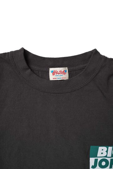 MTE002 ROUND BODY BIG JOHN LOGO T-SHIRT,CHARCOAL, small image number 4