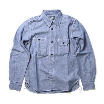 5333A シャンブレー長袖ワークシャツ,, small image number 0