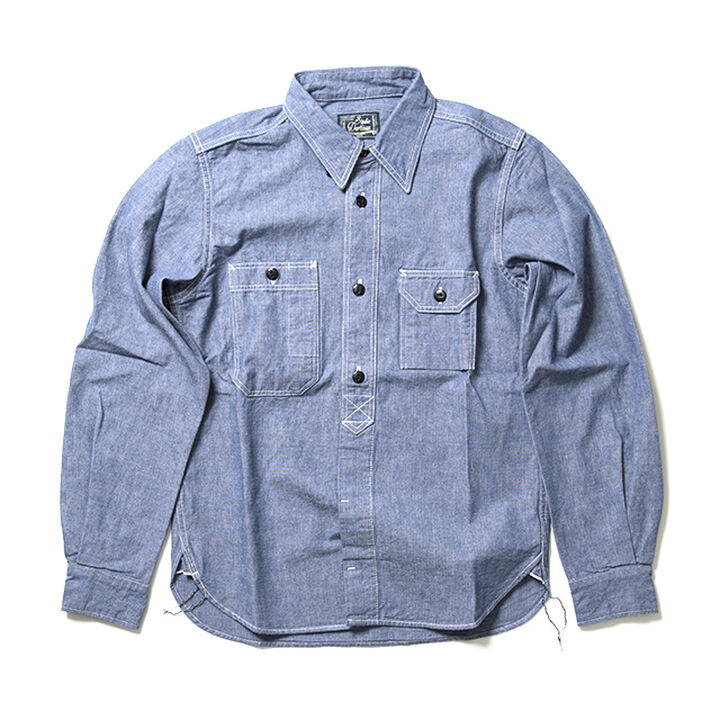 5333A Chambray long-sleeved work shirt,, medium