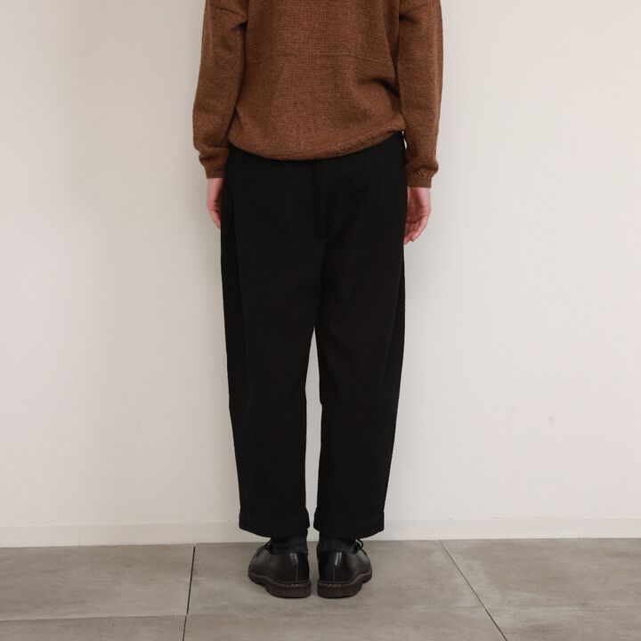 182PT02 Sashiko W-Tuck Pants（BLACK）-BLACK-L,BLACK, medium image number 13
