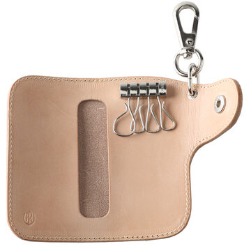 PAILOT RIVER PR-HRKC-A (REDMOON) Key Case PR-HRKC-A (Oil Leather Black
Oil Leather Red Brown
Oil Leather Dark Brown
Saddle Leather Natural),SADDLE LEATHER NATURAL, small image number 8