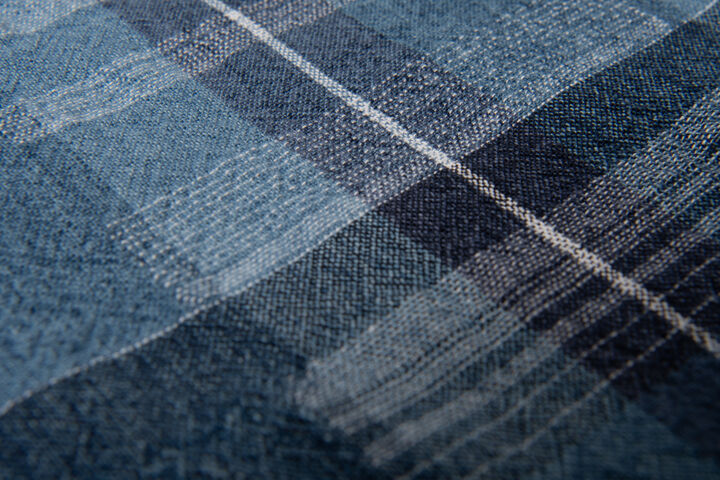 5747 NORAGI PATCHWORK Shirt,BLUE, medium image number 7