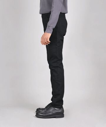 MXJE1101 15.7OZ SELVEDGE BLACK DENIM NARROW TAPERED-One Wash-28,, small image number 8