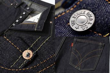 THE STRIKE GOLD SG3109　左綾高密度17oz スーパータイトストレートジーンズ ( Non Wash
 One Washed),, small image number 3