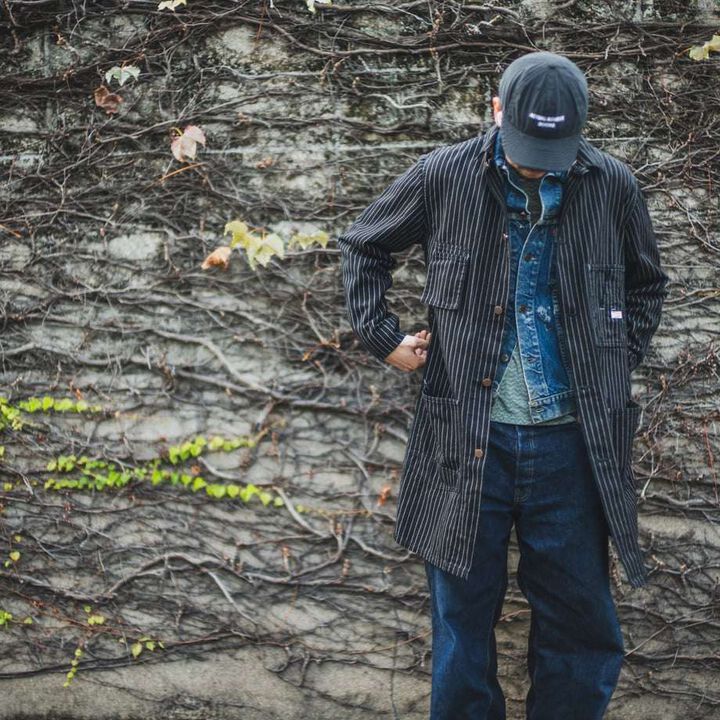 TCB 10oz Shop Coat Tabby's Coat Black Wabash,, medium