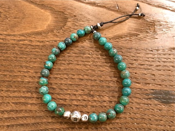 14AH-413 Hallmark Beads Bracelet -turquoise-,, medium