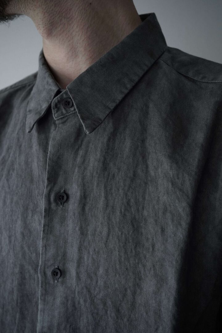 244SH08 Natural Dyed Linen / The Shirts,SUMI, medium image number 13