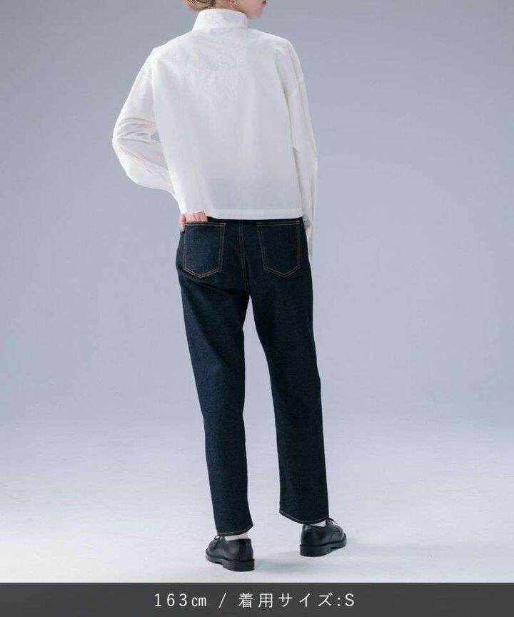 STJE1102 12OZ CROPPED JEANS【WOMEN'S】,INDIGO, medium image number 7