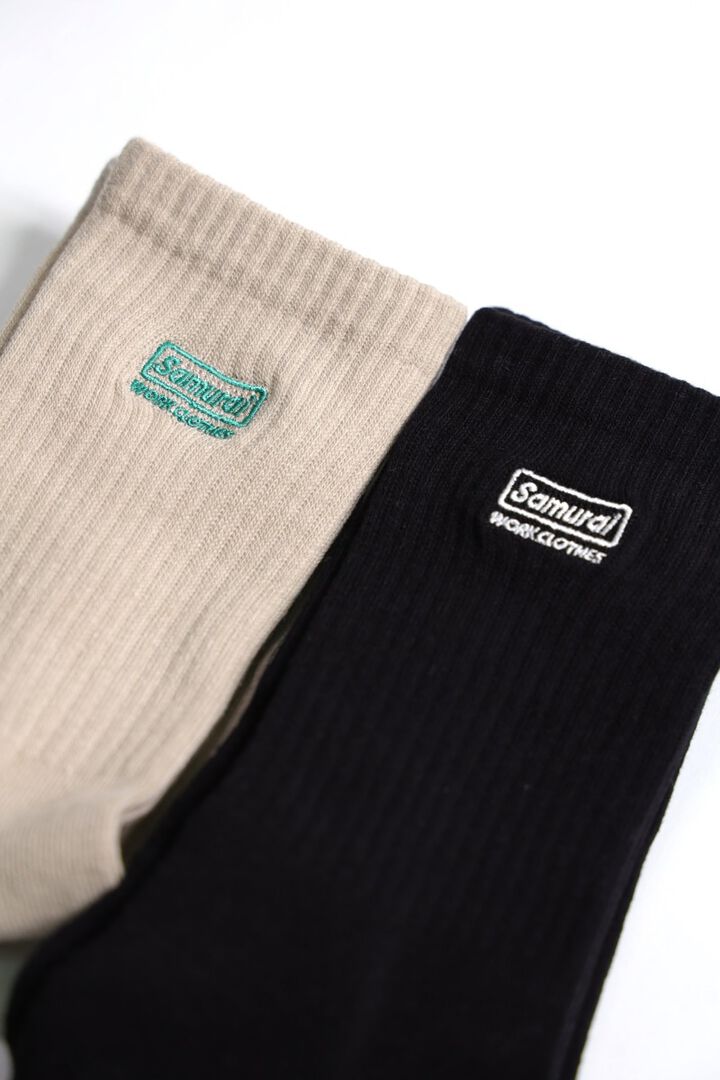 SWCKS23-04 / SWCKS23-05 EMBROIDERED LOGO SOCKS-BLACK,BLACK, medium image number 4