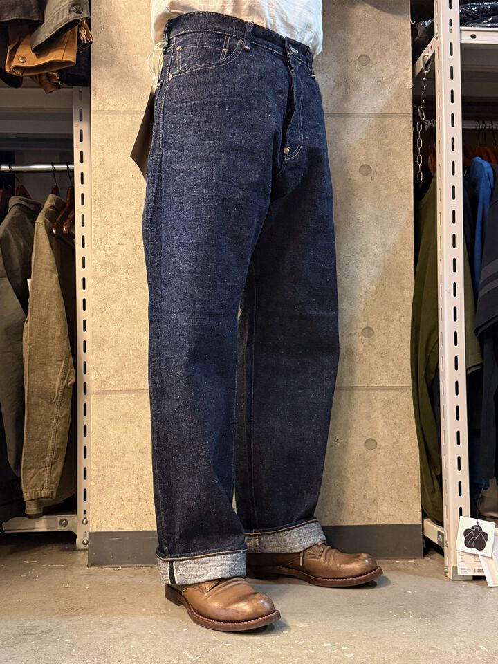 M1012RC (001) 16OZ GR LABEL WILD DUCK JEANS (WIDE STRAIGHT),, medium