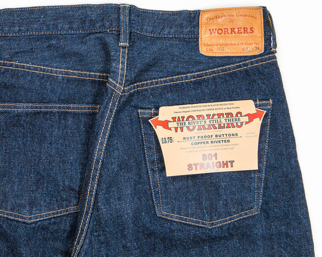 WORKERS | WKS801STR 13.75oz Lot 801 Straight Jeans