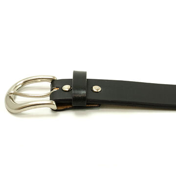 ENB40145AB UK saddle leather 40mm width harness belt,BLACK, small image number 4
