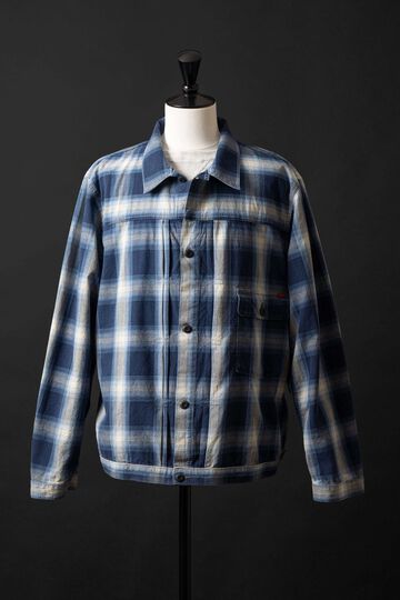 M6010J INIDIGO CHECK JACKET,02, small image number 9