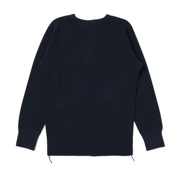 9937 Heavy thermal Henry long-sleeved T-shirt,NAVY, small image number 1