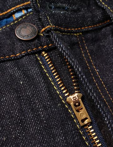 G015-MZ Deep Colored Indigo Narrow Tapered (Zipper Fly),, small image number 5