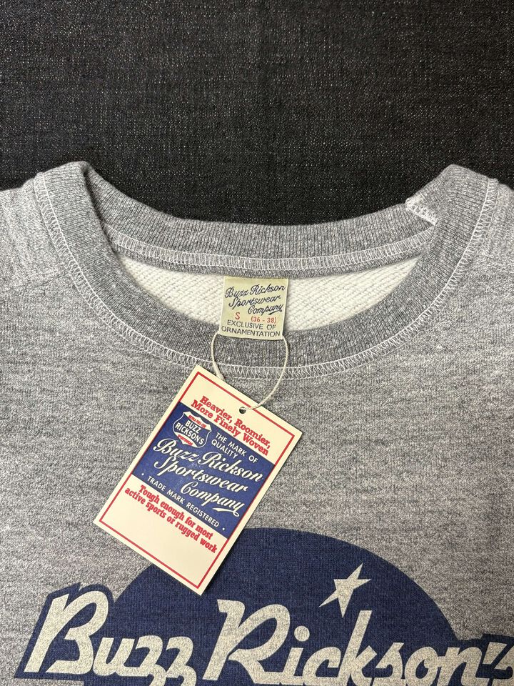 BR69507 FREEDOM SLEEVE SWEAT BUZZ RICKSON'S,GRAY, medium image number 1