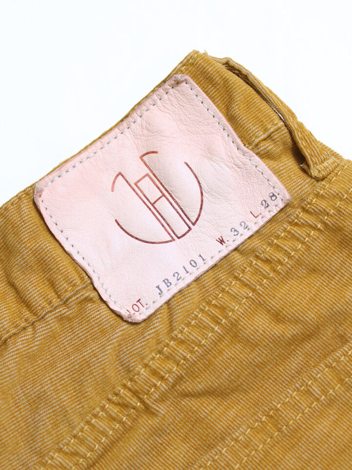 JB2101 TC CORDUROY ANKLE CUT SLIM STRETCH (Mustard),, medium image number 5