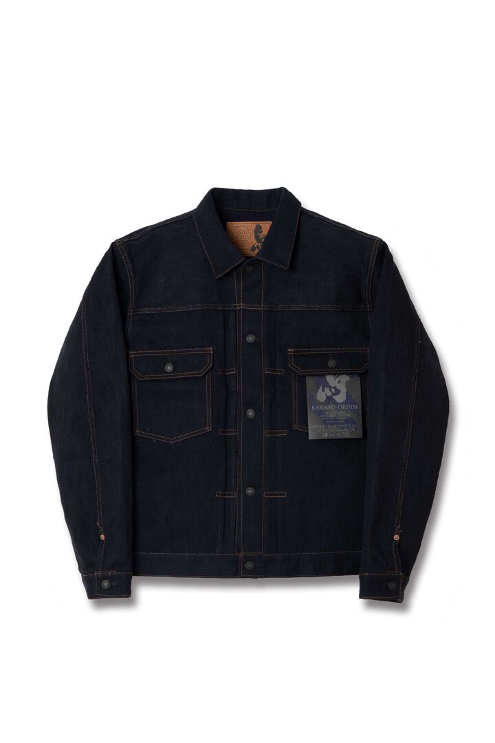 【Pre-Order】D4630 15oz KARASU Denim Jacket,, medium