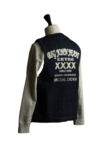 XX602BE (SP5) 15.8oz "XXXX-EXTRA" NATURAL INDIGO 5 CONTINENTS ORGANIC COTTON DENIM VEST,, small image number 8