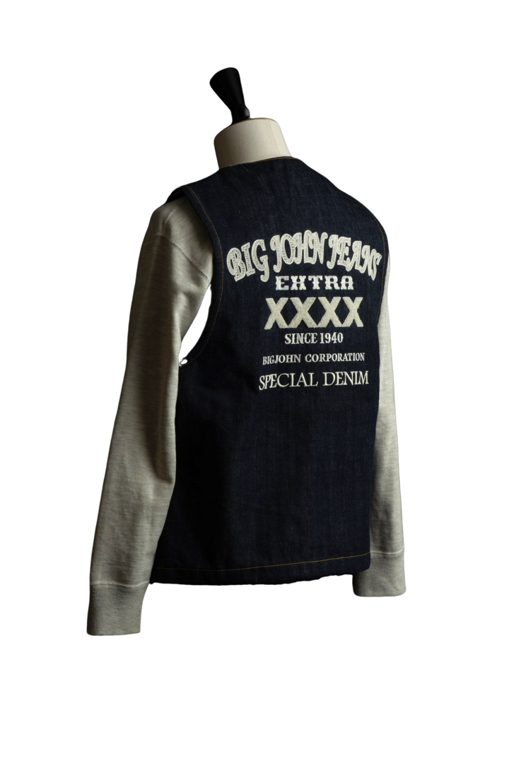 XX602BE (SP5) 15.8oz "XXXX-EXTRA" NATURAL INDIGO 5 CONTINENTS ORGANIC COTTON DENIM VEST,, medium image number 8