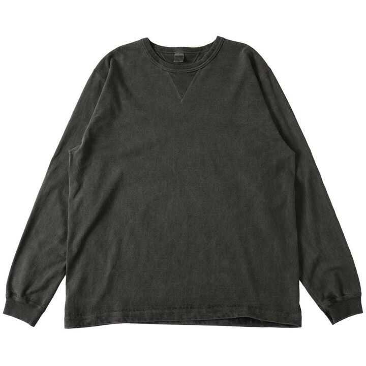 BR-3043PG COZUN LONG SLEEVE GUSSET-T (Pigment),BLACK, medium image number 0