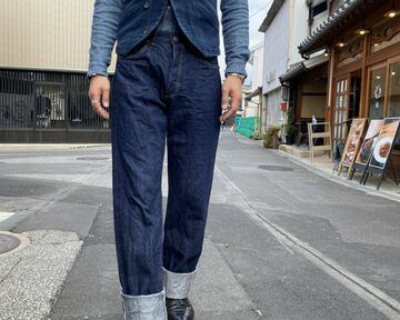 GZ-13LST-C01 13OZ Loose Straight Jeans D.ID-One Washed-30,, small image number 11