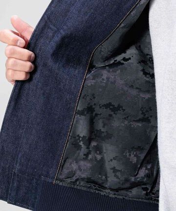 JBOT1307 13oz Denim Bomber Jacket,INDIGO, small image number 12
