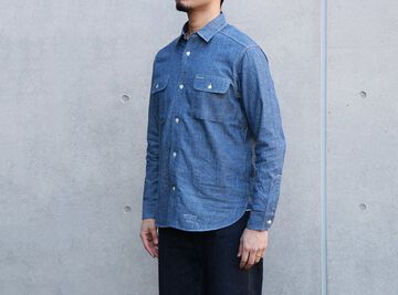 TR-SH04 Harvest Long Sleeve Shirt-INDIGO-L,INDIGO, small image number 12