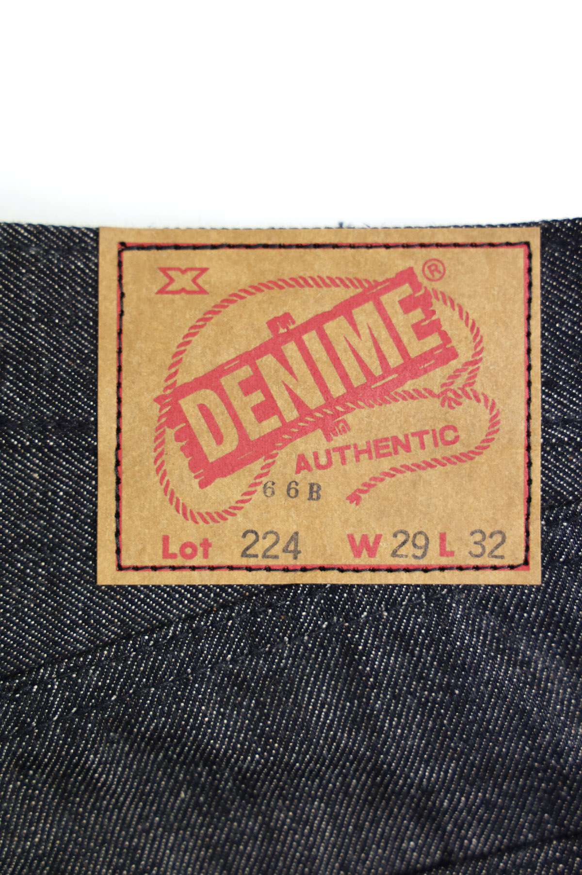 DENIMIO | Lot 224-66B 66MODEL BLACK DENIM