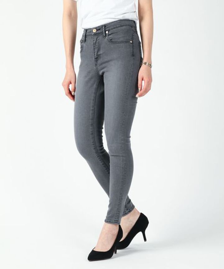 UP119302IS MAURIAT Skinny ISKO Stretch Denim-BLK-0,BLK, medium image number 2