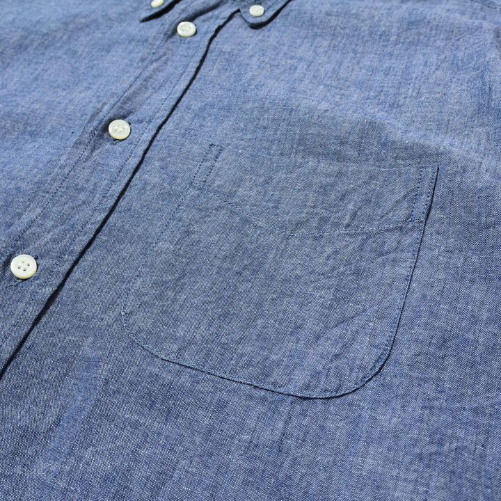 F3501 CHAMBRAY B.D SHIRT,BLUE, medium image number 3