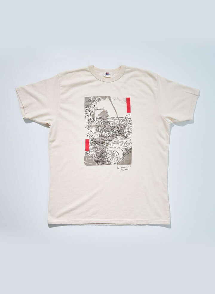 SJST25-106 "RASEN" INLAY LOOPWHEEL T-SHIRT,, medium