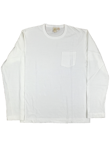 BR1106  Loop Wheel Crew Neck Long Sleeve Shirt (4 COLORS),WHITE, small image number 0
