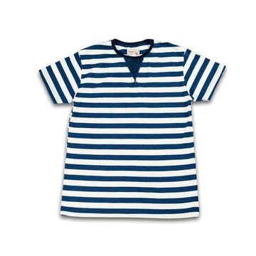 GZ-IDTC-25 Indigo Crew Neck T-shirt,WHITE, small image number 0