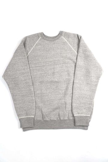 03-0015 LOOP WHEEL CREW NECK SWEAT SHIRT 64HEATHER GRAY,, small image number 0