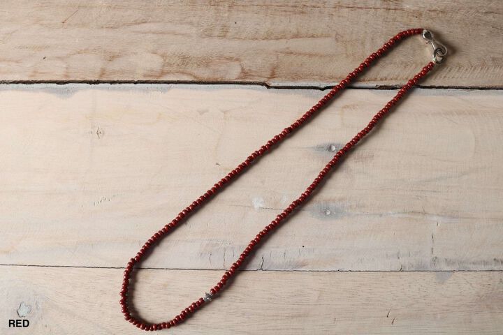 BR-8466 BEADS NECKLACE (6COLORS),NAVY, medium image number 6