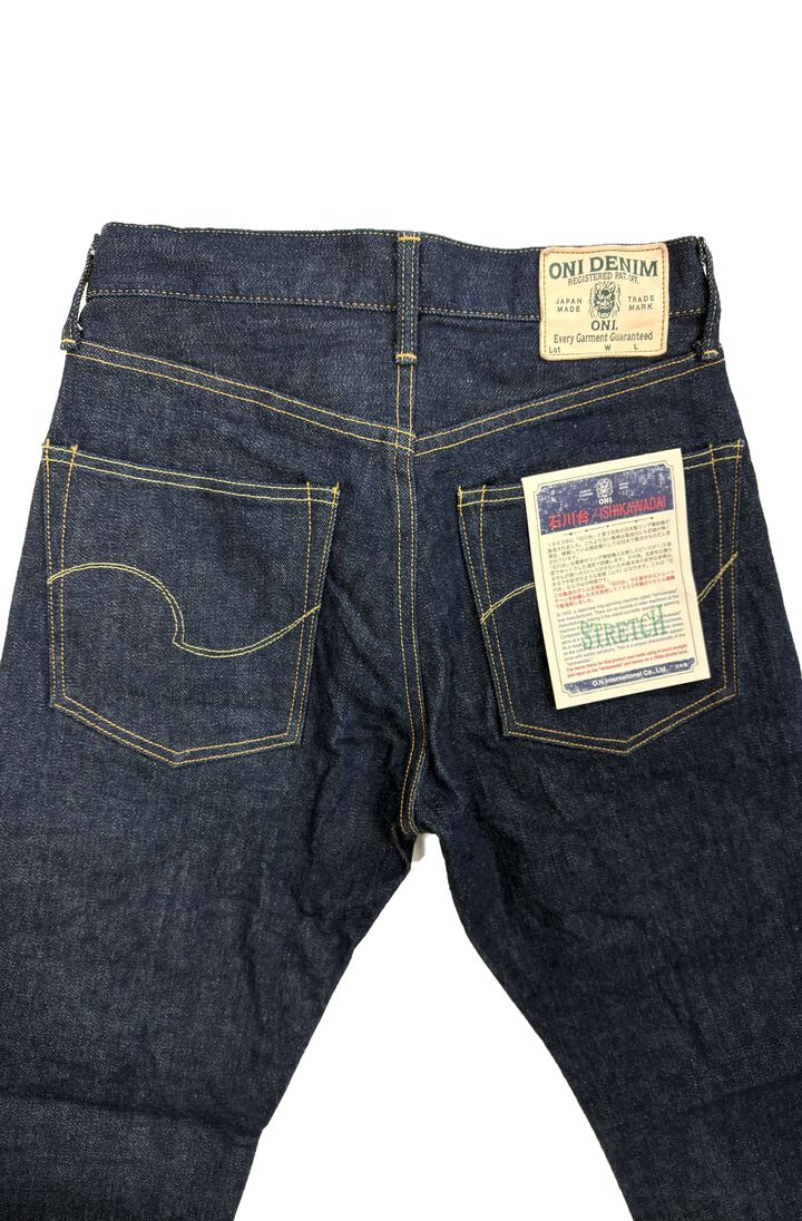 ONI146S-Ishikawadai Ishikawadai Stretch Denim Neat Straight,, medium image number 2