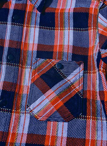 SIN25-01 Heavy Indigo Flannel,PINK, small image number 7