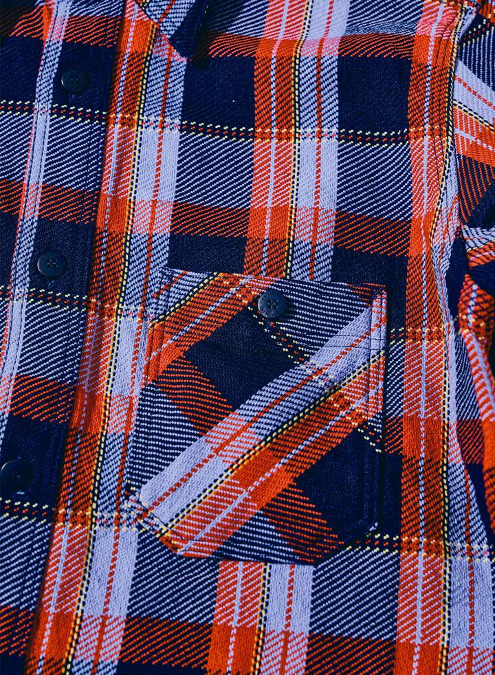 SIN25-01 Heavy Indigo Flannel,PINK, medium image number 7