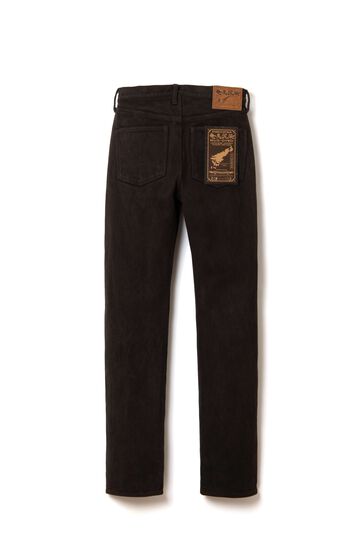 1914 17oz Amami Mud Dyed Sashiko Jeans,BROWN, small image number 3