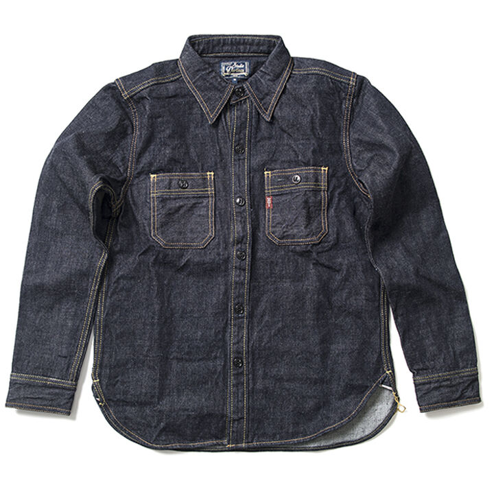 D5335 14oz denim work shirt-48,, medium image number 3