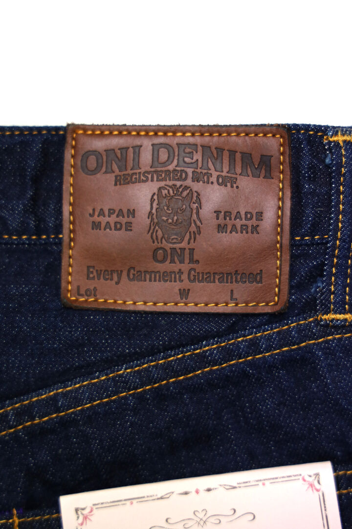 ONI-L722-12Z 12oz Selvedge Denim Super Wide Straight Zip-fly【WOMEN'S】,, medium image number 6