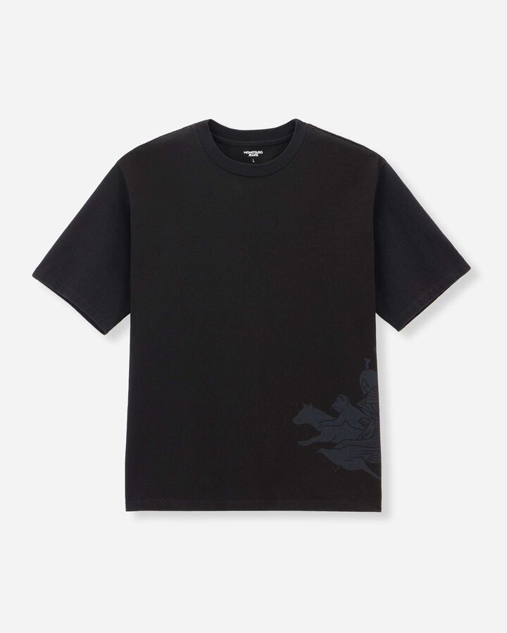 MXTS1045 HEAVY OUNCE SHORT SLEEVE T-SHIRT MOMOTARO,BLACK, medium image number 3