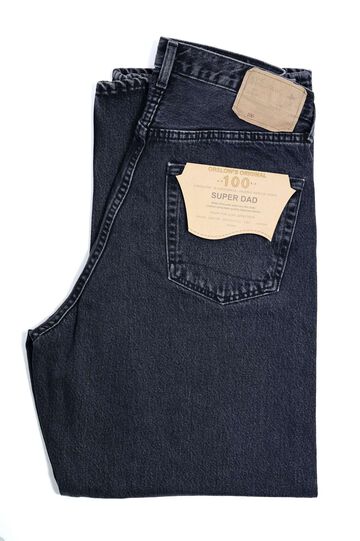 01-1100W Super DAD'S Denim Pant (D61S BK Denim Stone),, small image number 2
