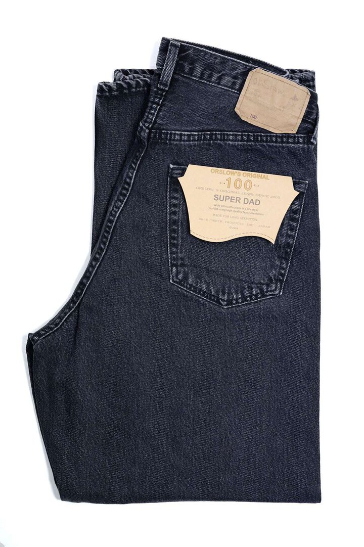 01-1100W Super DAD'S Denim Pant (D61S BK Denim Stone),, medium image number 2