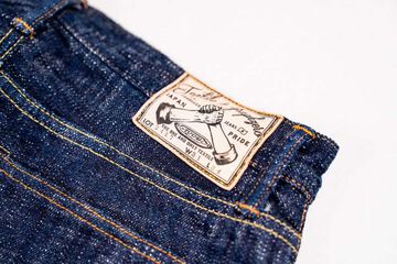 GZ-15SLSTSK-0611 15oz Kase (Skein) Dyed Slim Straight Jeans GRN,GRN, small image number 9