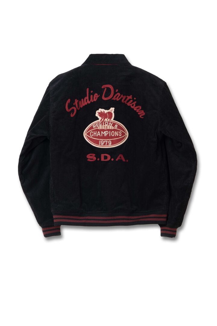 4626 Corduroy Stadium Jacket,BROWN, medium image number 3