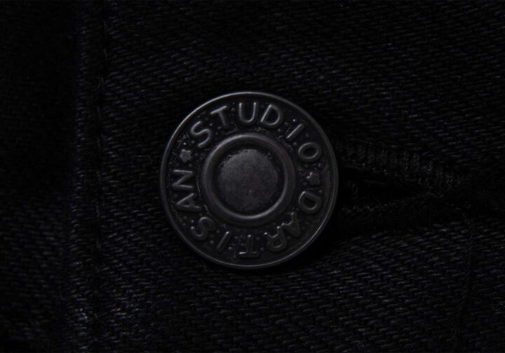 D1899 13.5oz Kyoto Black Dyeing Jeans Tapered fit,, medium image number 8