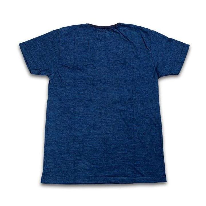 GZ-IDTH-25 Indigo Henry Neck T-shirt,INDIGO, medium image number 1