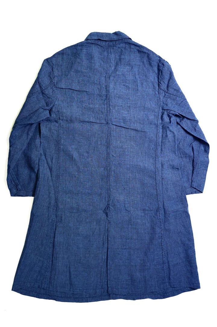 03-6035 shop coat (101 INDIGO CHECK),, medium image number 1